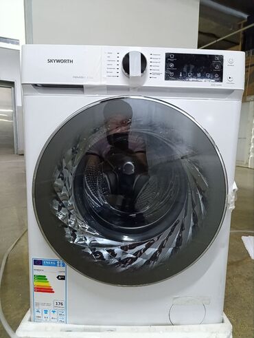 стиральная машина с функцией сушки: Кир жуучу машина Skyworth, Жаңы, Автомат, 9 кг чейин, Компакттуу