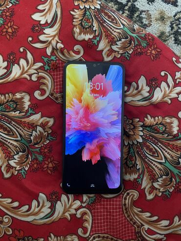 телефон дисковый: Vivo Y16, Б/у, 64 ГБ, цвет - Голубой, 2 SIM