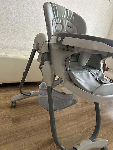 usag stolu: VAVA uşaq yemək stulu - Rəng: boz/qrafit tonları - Yumşaq və — 2