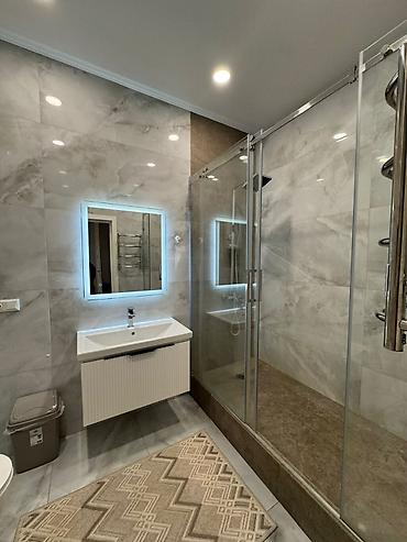 Квартиры: 3 комнаты, 100 м², Асанбай мкр Элитка, 7 этаж, Свежий ремонт — 8
