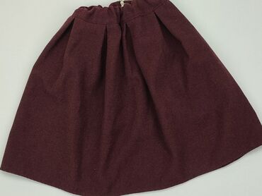 spódnice eko skóra bordowa: Skirt, S (EU 36), condition - Good