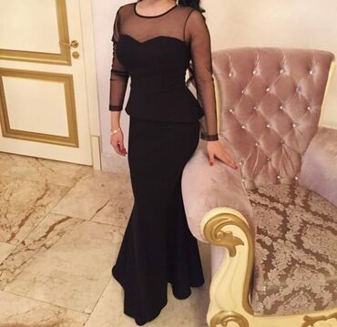 Вечерние платья: Вечернее платье, Коктейльное, Длинная модель, С рукавами, XL — 2