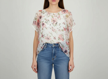 bluzki w serek plus size: Жіноча блуза, розмір M