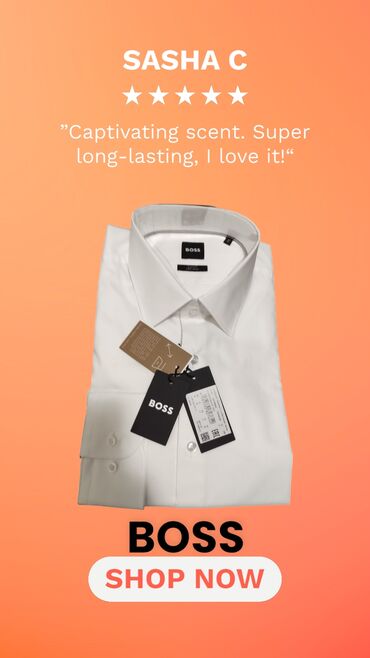 carape na veliko: Shirt Hugo Boss, color - White