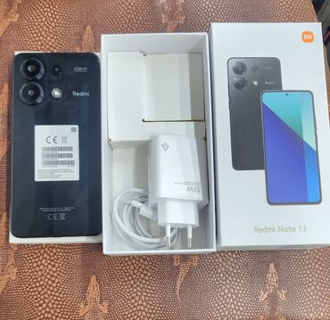 телефоны редми 13: Xiaomi, Redmi Note 13, Б/у, 128 ГБ, цвет - Черный, 2 SIM