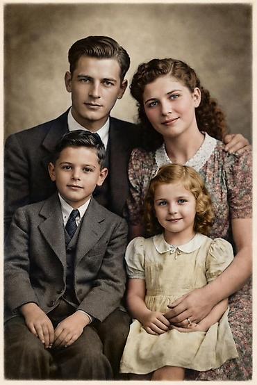 Ремонт, реставрация одежды: Профессиональная реставрация и колоризация старых фотографий - — 9