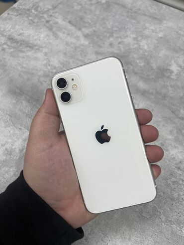 Apple iPhone: IPhone 11, Б/у, 128 ГБ, Белый, 100 %