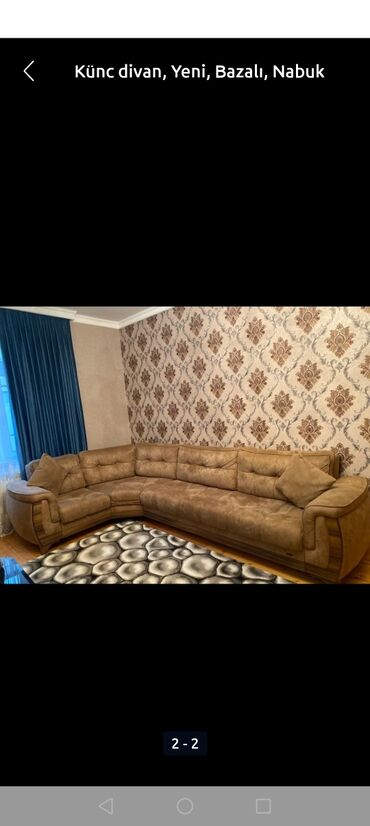 журнальный стол из двигателя: Künc divan, Bazalı, Nabuk