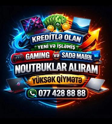 YUKSEK QIYMETE NOUTBUK ALIRAM YENI VE ISLEMIS