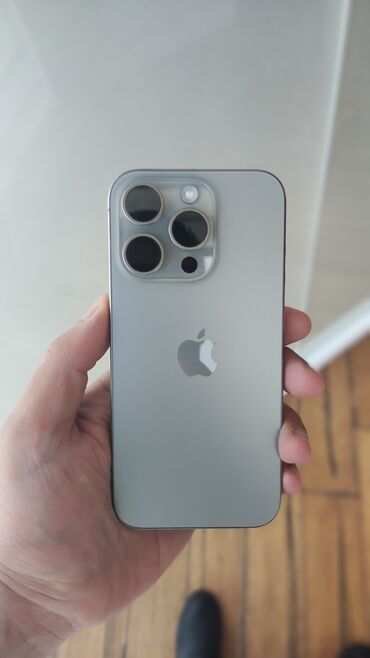 iphone 15 pro max islenmis: IPhone 15 Pro, 128 GB, Natural Titanium, Zəmanət