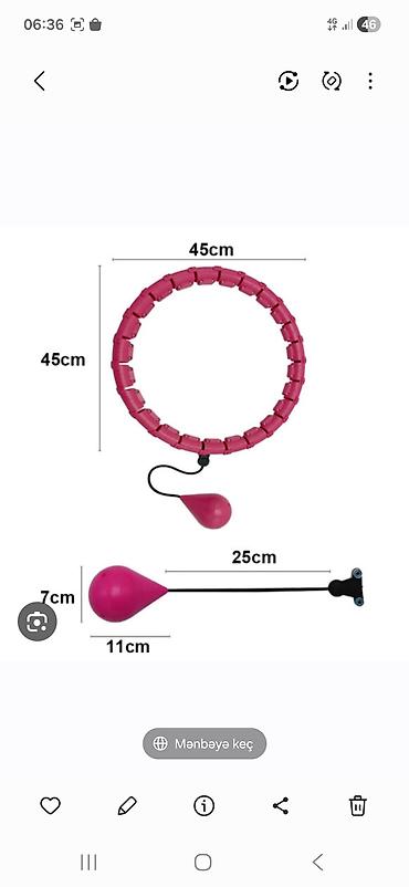 halqa ile qarin eritmek: Ağıllı Fitness Hula Hoop – tənzimlənən çəkili masaj halqası - 24 ədəd — 4