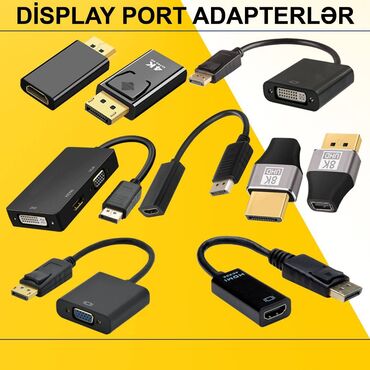 type c hdmi: Display Port adapterlər ⭐Display Port to VGA – 10 AZN ⭐Display Port to