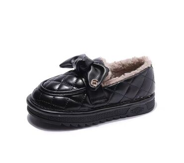 кожаная детская зимняя обувь: Модная Обувь для девочек зимняя меховая из овечьи шерсти утолщенная