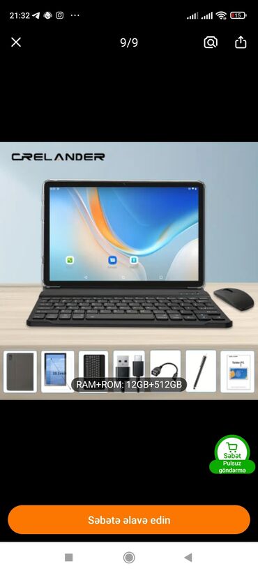 wexler планшет: CRELANDER planşet – məhsuldarlıq və əyləncə üçün tam paket. Əsas