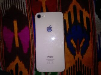 телефонду: IPhone 8, Колдонулган, 64 ГБ, Ак, Кабель, 100 %