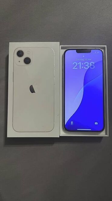 Apple iPhone: IPhone 13, 128 GB, Starlight, Simsiz şarj, Face ID