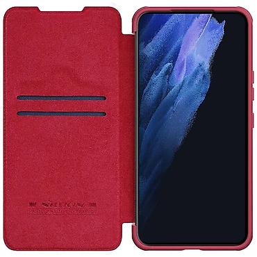 Maske i futrole za telefone: Maska Nillkin Qin Pro za Samsung S906B Galaxy S22 Plus 5G crvena — 5