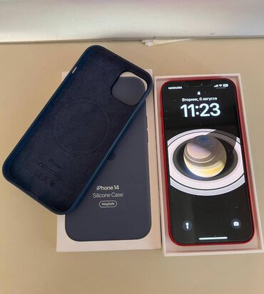 iphone 14 qiyməti: IPhone 14, 128 GB, Qırmızı, Face ID