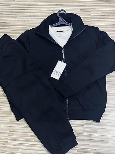 дешевые: Спортивный костюм ZARA, черный цвет. ОСТАЛИСЬ ПОСЛЕДНИЕ РАЗМЕРЫ — 3