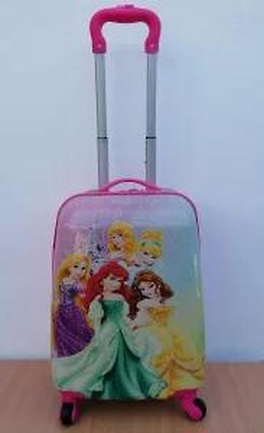 Rančevi, torbe i koferi: Dečiji set kofera sa motivima princeza - Set od 3 dela: tvrdi kofer — 24