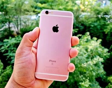 Apple iPhone: IPhone 6s, Б/у, 32 ГБ, Розовый, Наушники, Зарядное устройство, Защитное стекло, 100 % — 6