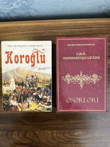Kitablar, jurnallar, CD, DVD: Koroğlu epos - 5 AZN
Cəlil Məmmədquluzadə əsərləri - 5 AZN