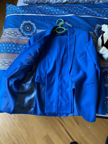 işlənmiş paltar: Kostyum 4XL (EU 48), rəng - Mavi
