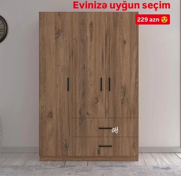 taxta dolab: Açılan, 3 qapılı Düz dolab, Şifonyer