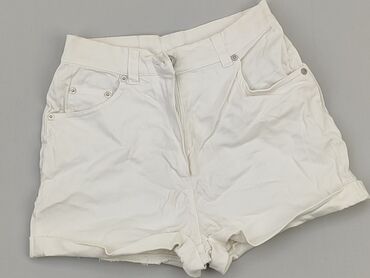 białe koronkowe bluzki z krótkim rękawem: Krótkie Spodenki Damskie, S, stan - Dobry