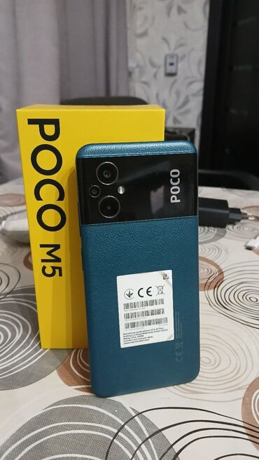 купить колонку с микрофоном: Poco M5, Б/у, 128 ГБ, цвет - Зеленый, 1 SIM