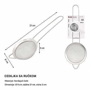 KMT Široki bočni okrugli filter sa ručkom 2406531 Praktična kuhinjska