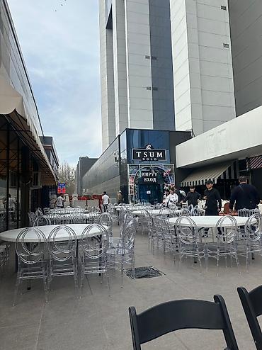 Выездные банкеты: На прокат шатры, ретро гирлянды, столы прямоугольные и круглые — 2