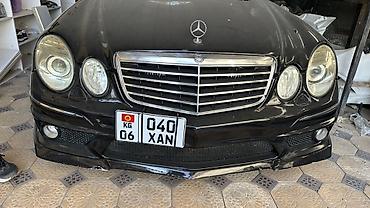фара w211: Бампер Mercedes-Benz, Б/у, Аналог — 2