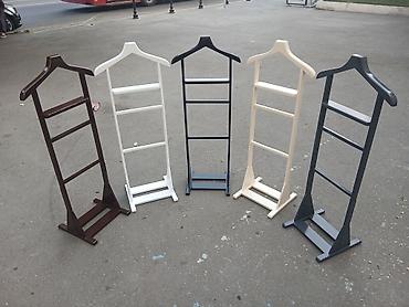 вешалка в прихожую: Taxta paltar asılqanı/Tekbasli - Material: MDF - Forma: ev damı — 2