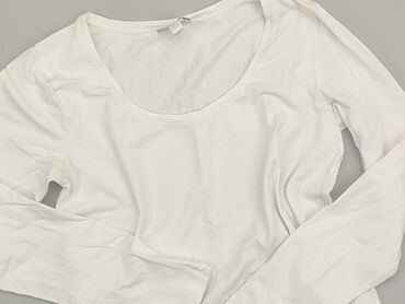 białe bluzki z długim rekawem: Blouse, M (EU 38), condition - Good