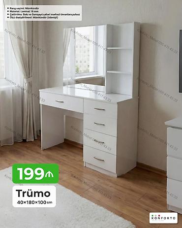 Komodlar: Trümo – 40×180×100 sm - Material: 18 mm laminat - Rəng seçimi — 1