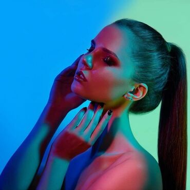 Рабочие настольные лампы: RGB лампа закат с пультом - Проекционный светильник торшер 16 цветов — 7