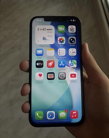 Apple iPhone: IPhone 12 Pro Max, Б/у, 128 ГБ, Pacific Blue, Чехол, 75 % — 9