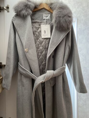 пальто женское: Пальто цвет - Серый