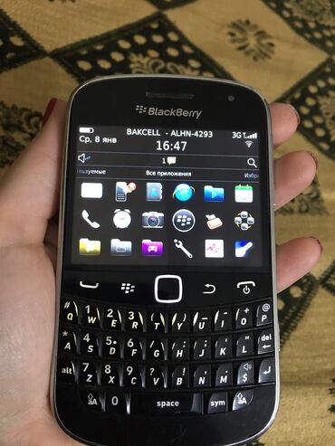 Blackberry: Blackberry Bold Touch 9900, < 2 GB Memory Capacity, rəng - Qara, Düyməli, Sensor