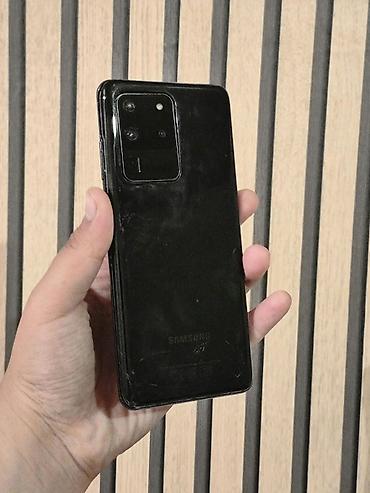 Samsung Galaxy S20 Ultra, 128 GB, rəng - Qara, Zəmanət, Barmaq izi, Simsiz şarj