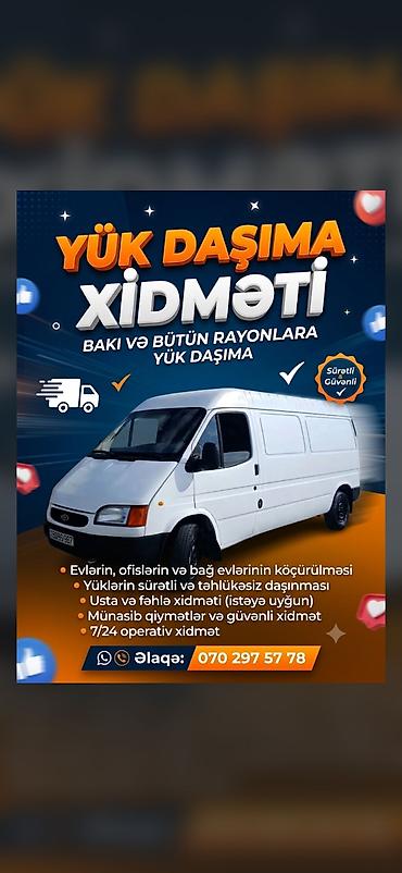 Yükdaşıma xidməti - Bakı və bütün rayonlara yük daşınması - Evlərin