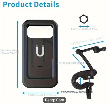 velosiped 20: Velosiped Və Motoskilet Üçün Telefon Tutacaqı