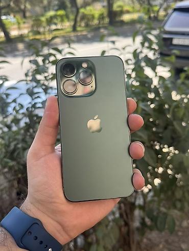 i̇phone pro: IPhone 13 Pro, 256 GB, Yaşıl, Zəmanət, Simsiz şarj, Face ID — 1