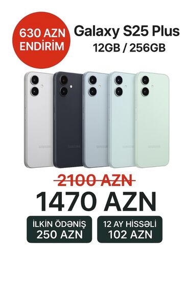 Qazanlar: Samsung Galaxy S25 Edge, 256 GB, Hissə-hissə ödəniş