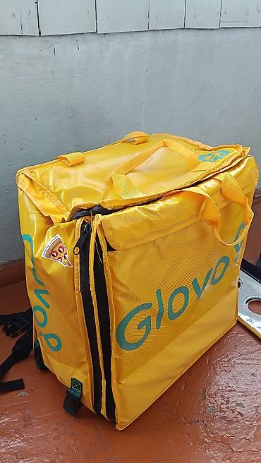 Сумки: Термосумка-рюкзак для доставки еды Glovо, В новом состоянии В придачу — 2