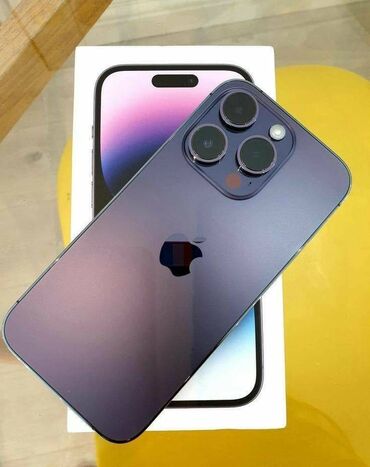 буу телофон: IPhone 14 Pro, Б/у, 256 ГБ, Зарядное устройство, Защитное стекло, Кабель, 85 %