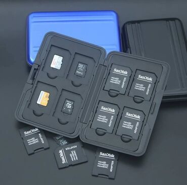 Фото жана видео аксессуарлары: Продается кейс для карт памяти. Помещается 8 карт памяти. Кейс