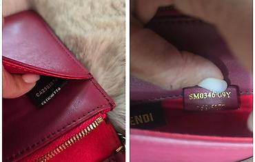 Lične stvari: Fendi Tube Leather Wallet on Chain, kožna pismo torba, kao novcanik — 4