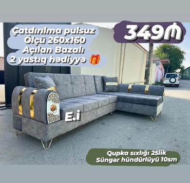 2 əl divanlar: Künc divan, Yeni, Açılan, Bazalı, Şəhərdaxili pulsuz çatdırılma